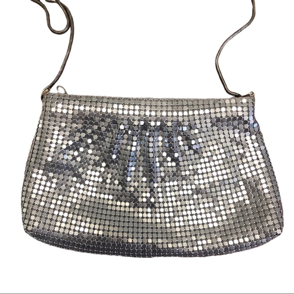 Sequin Silver Vintage Evening Bag - Picture 2 of 5